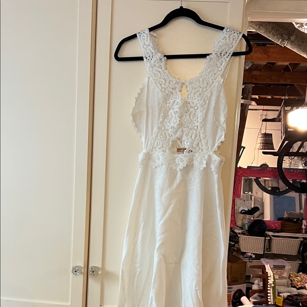 Ermanno Scervino Ivory Lace Maxi Dress